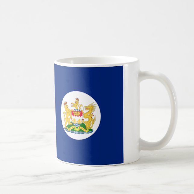 Caneca De Café Bandeira do 英屬香港 de Hong Kong (1959 - 1997) (Direita)