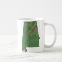 Bandeira do Alabama + Mug de Mapa