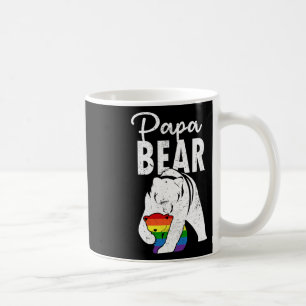 Caneca De Café Bandeira do arco-íris do Orgulho Gay do Papai Urso