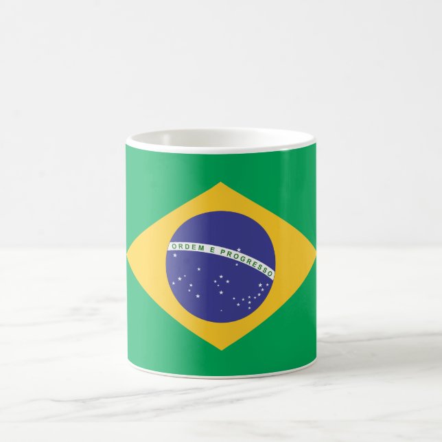 Caneca De Café bandeira do Brasil (Centro)