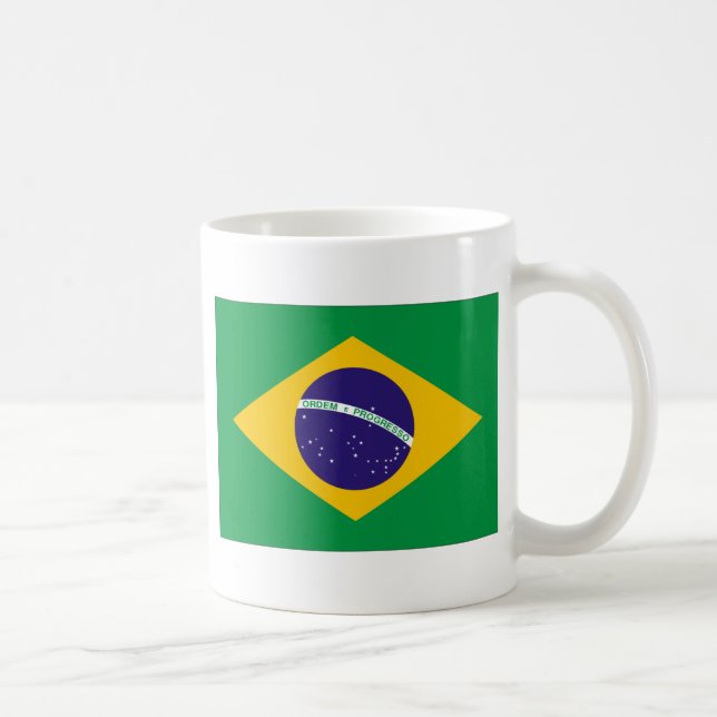 Caneca De Café Bandeira do Brasil (Direita)