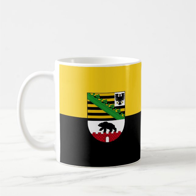 Caneca De Café Bandeira do Café da Saxónia-Anhalt (Esquerda)