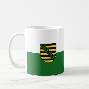 Caneca De Café Bandeira do Café Mug da Saxónia