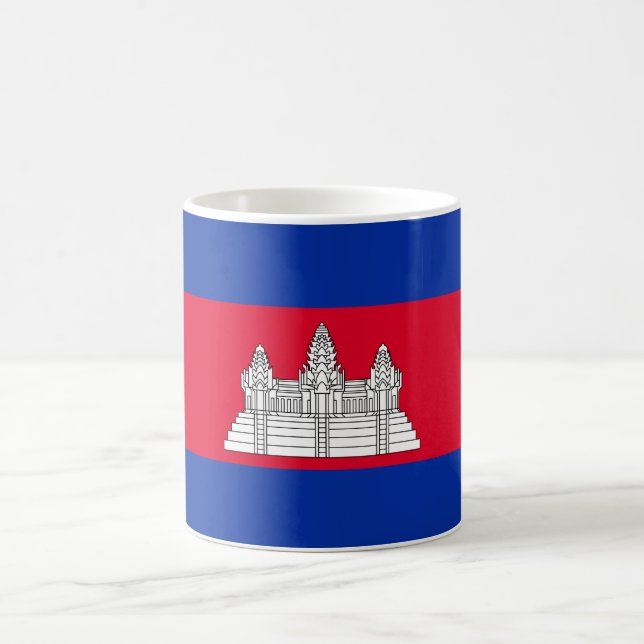 Caneca De Café Bandeira do Camboja (Centro)