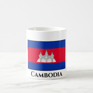Caneca De Café Bandeira do Camboja
