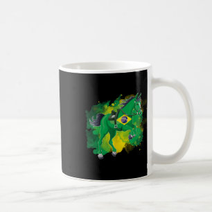 Caneca De Café Bandeira do Cavalo Andando no Brasil