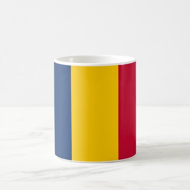 Caneca De Café Bandeira do Chade (País Africano) (Centro)