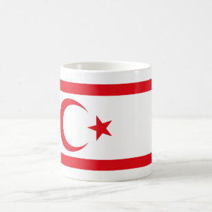 Caneca De Café Bandeira do Chipre do Norte