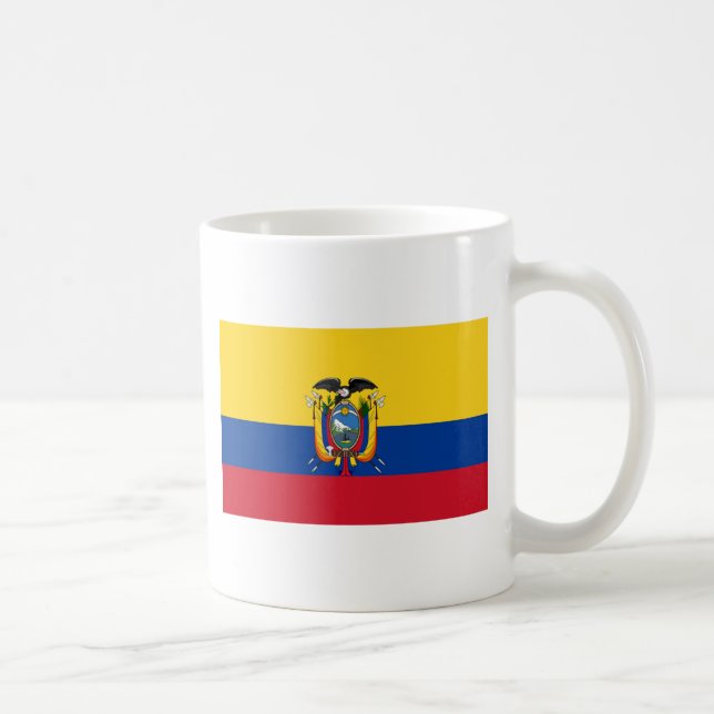 Caneca De Café Bandeira do Equador (Direita)