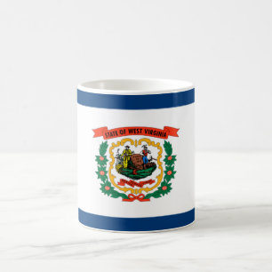 Caneca De Café Bandeira do Estado da Virgínia Ocidental