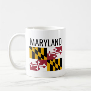 Caneca De Café Bandeira do Estado de Maryland // EUA