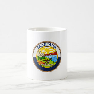Caneca De Café Bandeira do Estado de Montana