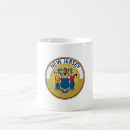 Caneca De Café Bandeira do Estado de Nova Jersey
