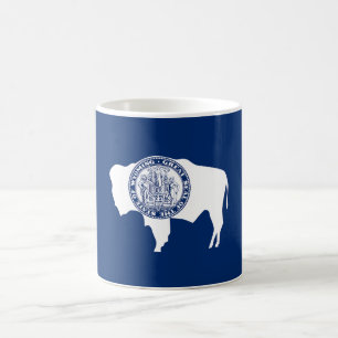 Caneca De Café Bandeira do Estado de Wyoming