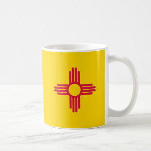 Caneca De Café Bandeira do Estado do Novo México Zia Sol