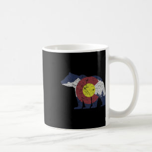 Caneca De Café Bandeira do Estado do Urso Colorado Montanhas Roch