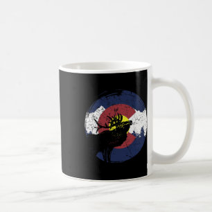 Caneca De Café Bandeira do Estado Retro Colorado Montanhas Rochos