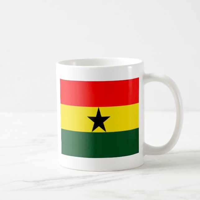 Caneca De Café Bandeira do Gana (Direita)