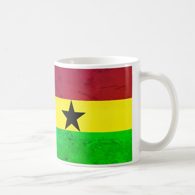Caneca De Café Bandeira do Gana (África Ocidental) (Direita)