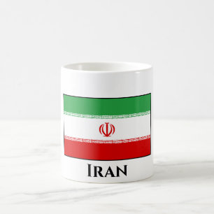 Caneca De Café Bandeira do Irã (Iraniano)