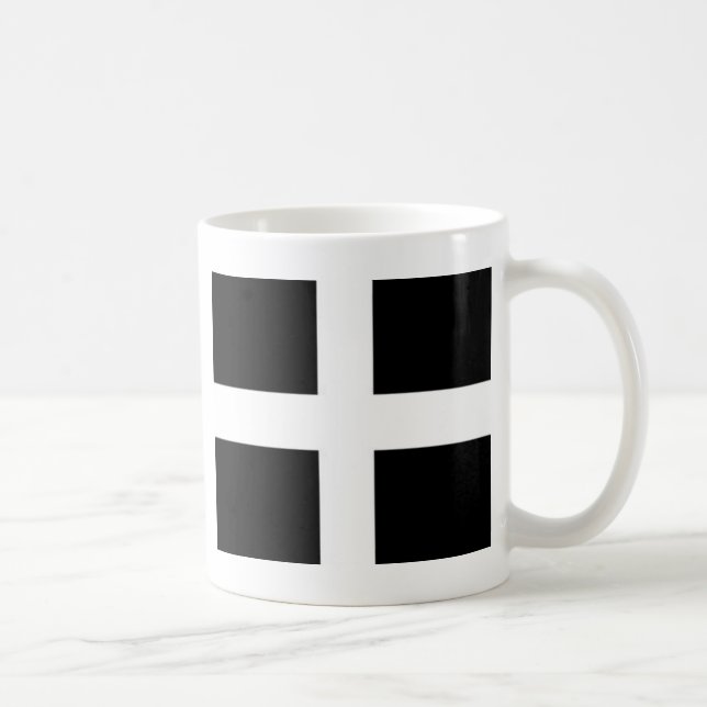 Caneca De Café bandeira do kernow de Cornualha do cornishslang (Direita)