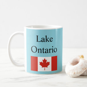 Caneca De Café Bandeira do Lago Ontário Canadá
