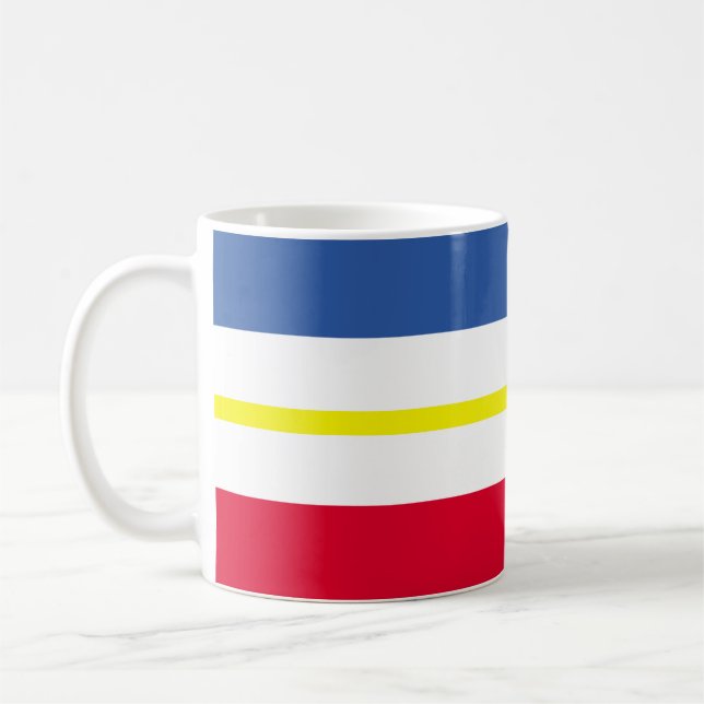 Caneca De Café Bandeira do Meclemburgo-Pomerânia Ocidental Coffee (Esquerda)