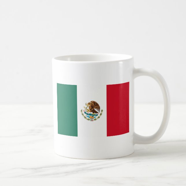 Caneca De Café Bandeira do México (Direita)