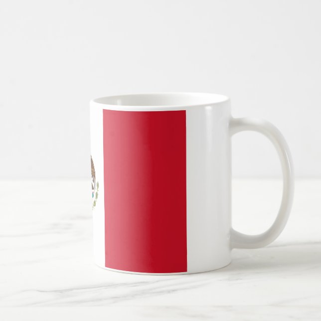 Caneca De Café Bandeira do México (Direita)
