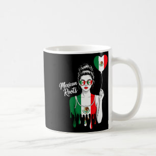 Caneca De Café bandeira do méxico orgulho mexicano raízes mexican