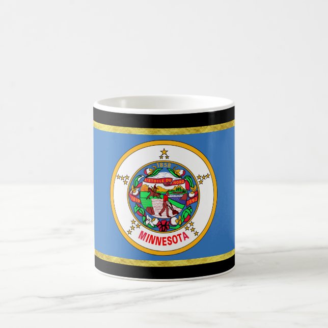 Caneca De Café bandeira do Minnesota (Centro)