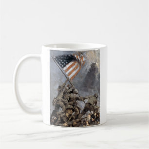 Caneca De Café Bandeira do Monte Suribachi, Iwo Jima, 1945
