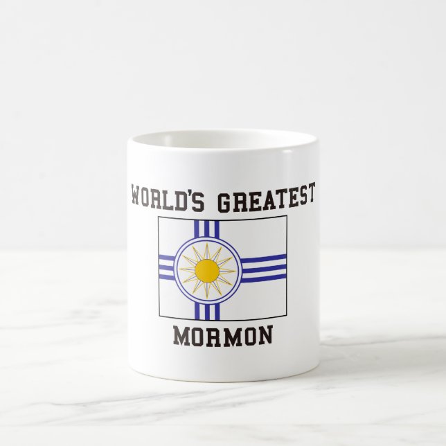 Caneca De Café Bandeira do Mormon (Centro)