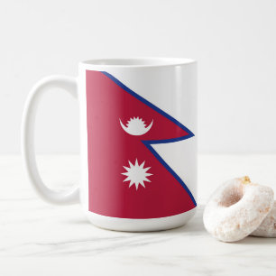 Caneca De Café Bandeira do Nepal