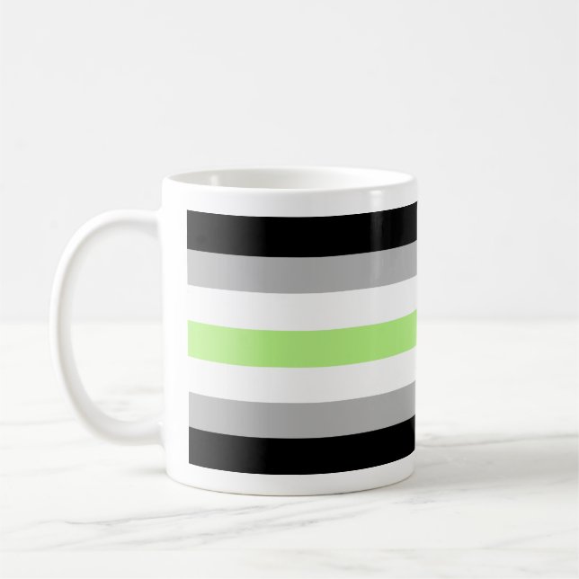 Caneca De Café Bandeira do Orgulho Agênero (Esquerda)