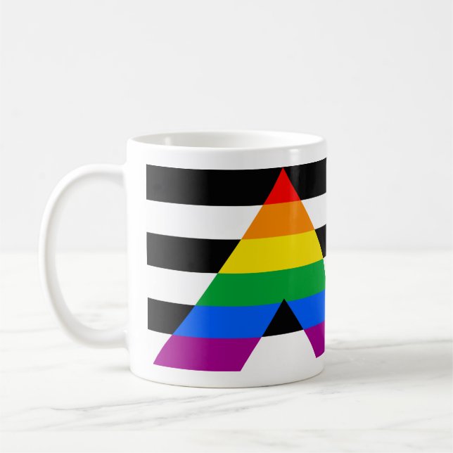 Caneca De Café Bandeira do Orgulho Aliado (Esquerda)