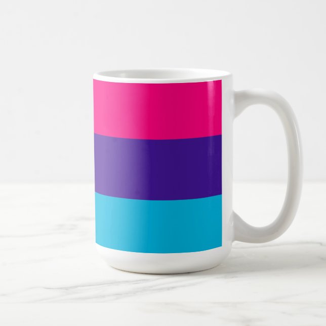 Caneca De Café Bandeira do Orgulho Andrógino (Direita)