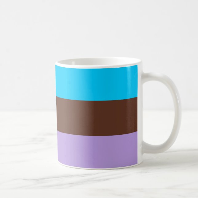 Caneca De Café Bandeira do Orgulho Androsexual (Direita)