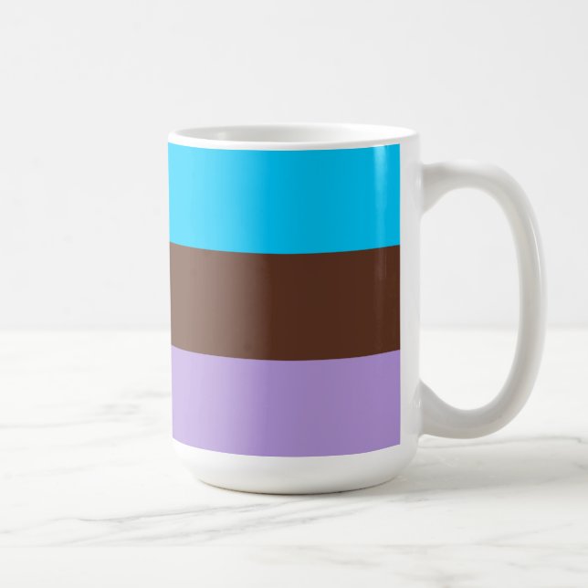 Caneca De Café Bandeira do Orgulho Androsexual (Direita)