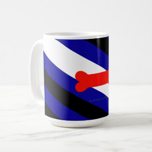Caneca De Café Bandeira do orgulho canino da SlipperyJoe expressa