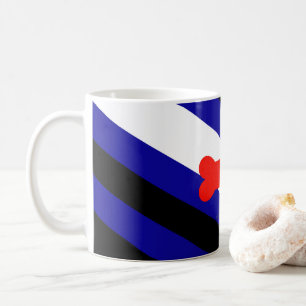 Caneca De Café Bandeira do orgulho canino SlipperyJoe express kin