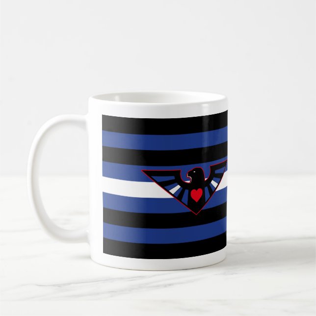 Caneca De Café Bandeira do Orgulho da Águia de Couro (Esquerda)