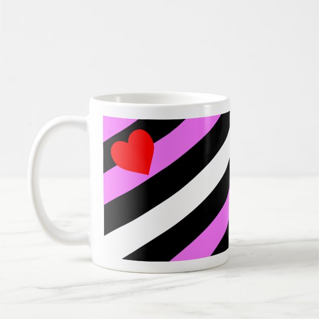 Caneca De Café Bandeira do Orgulho da Garota de Couro (Esquerda)