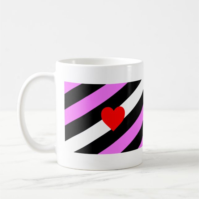 Caneca De Café Bandeira do Orgulho da Garota de Couro (Esquerda)