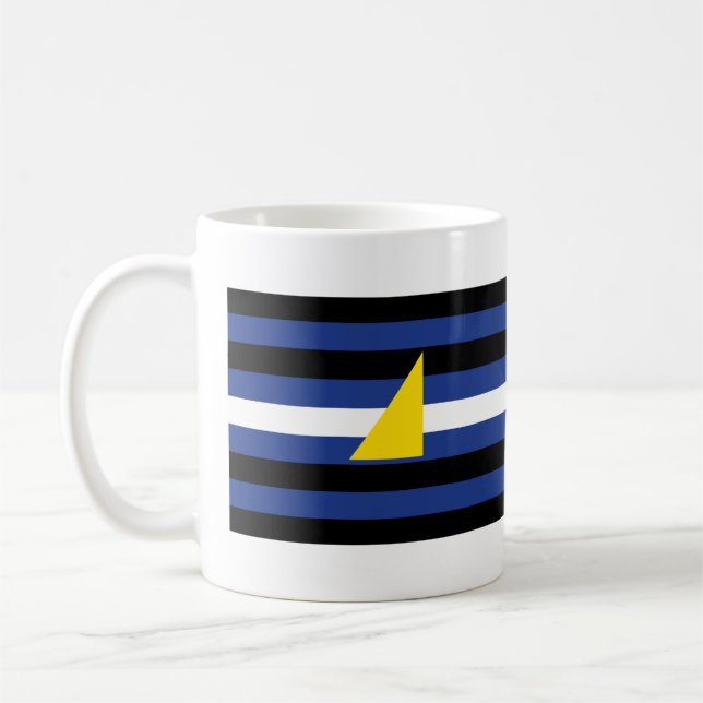 Caneca De Café Bandeira do Orgulho das Atividades Aquáticas (Esquerda)
