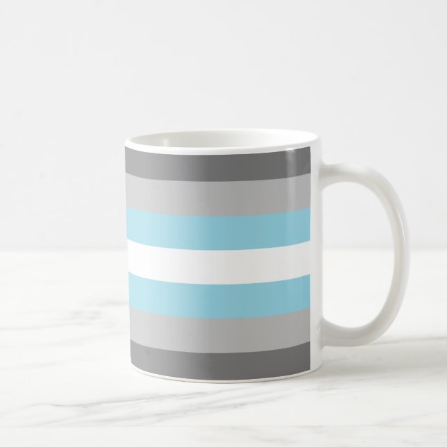 Caneca De Café Bandeira do Orgulho Demiboy (Direita)