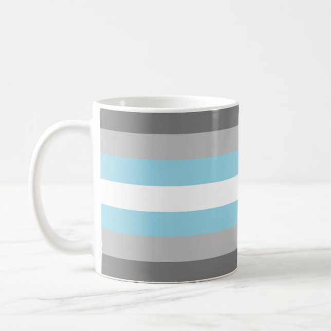 Caneca De Café Bandeira do Orgulho Demiboy (Esquerda)