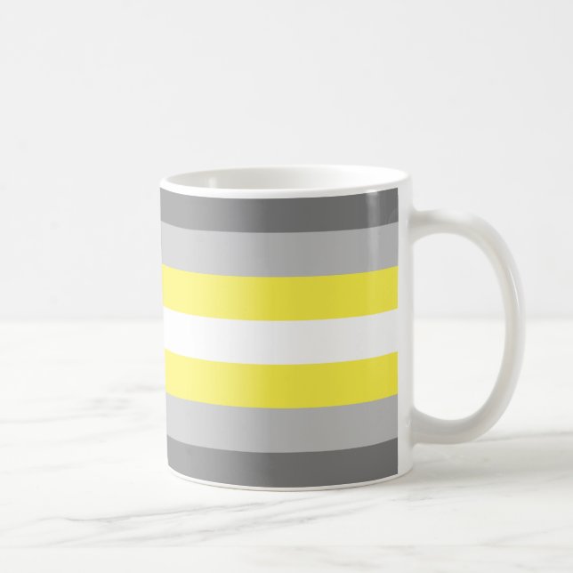 Caneca De Café Bandeira do Orgulho Demigênero (Direita)