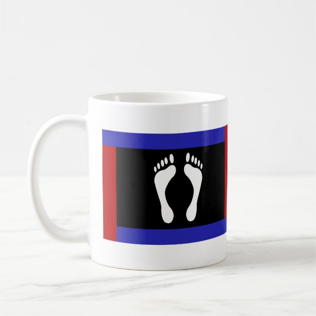 Caneca De Café Bandeira do Orgulho do Pé (Pegada) (Esquerda)