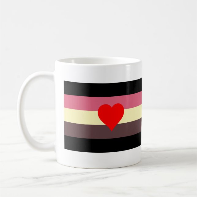 Caneca De Café Bandeira do Orgulho Gordo (Esquerda)
